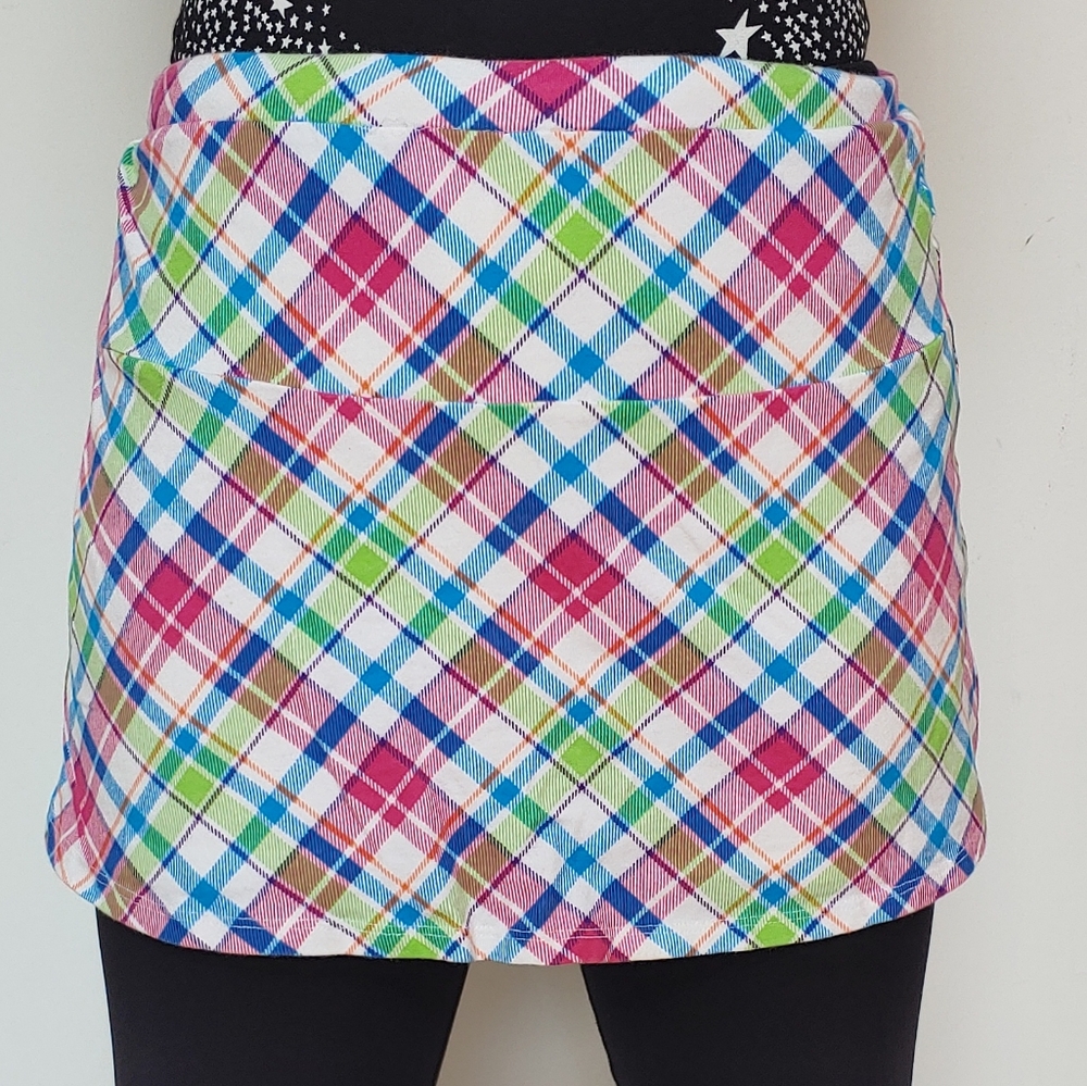 Falls Creek plaid dye skort